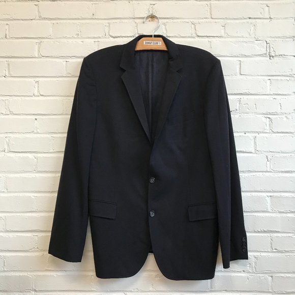 HUGO BOSS red label virgin wool blazer two button navy - Picture 1 of 3